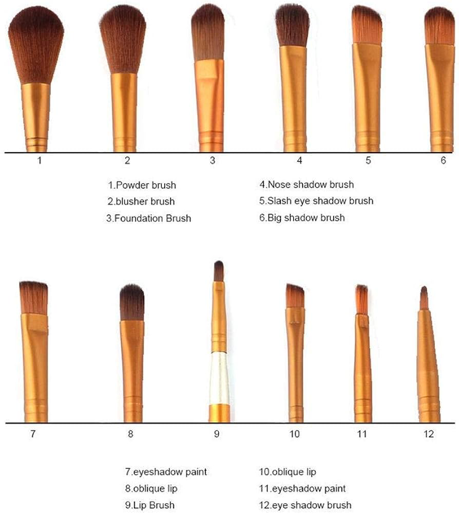 12 makeup brush sets iron box makeup tools