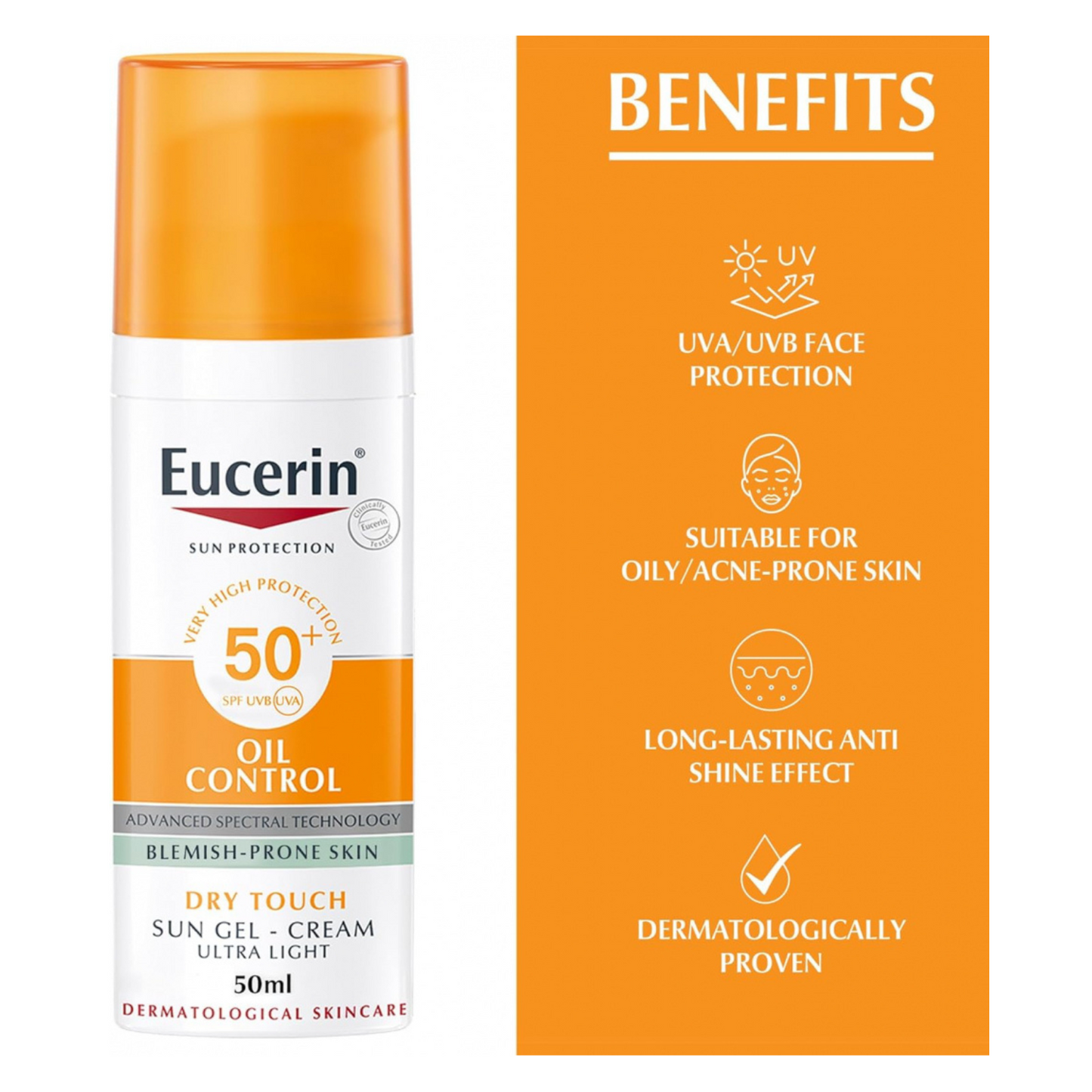 Eucerin Oil Control Dry Touch Spf50+ 50ml